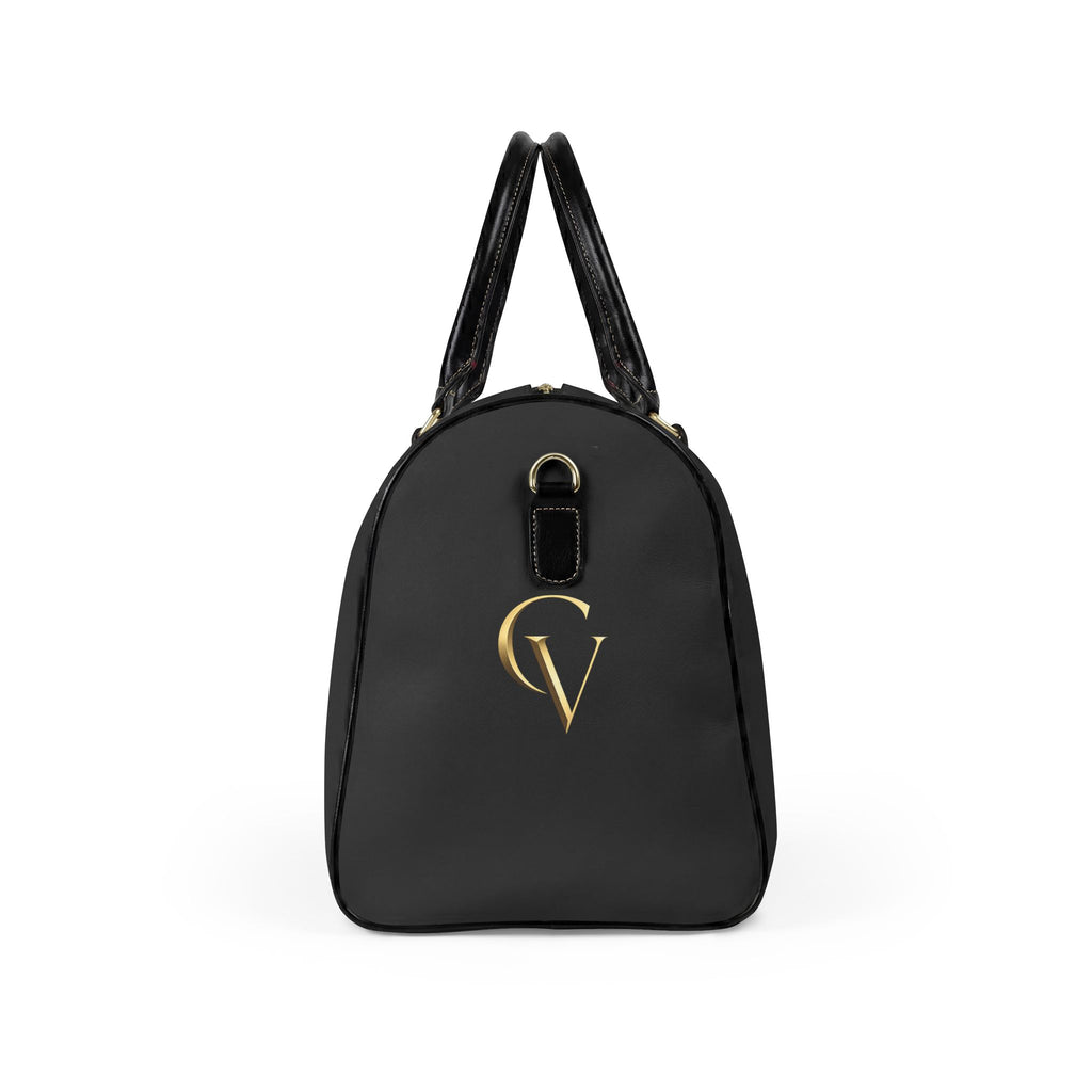 Cevaro - CV Faux Leather Travel Bag — Luxury Black Weekender Duffle