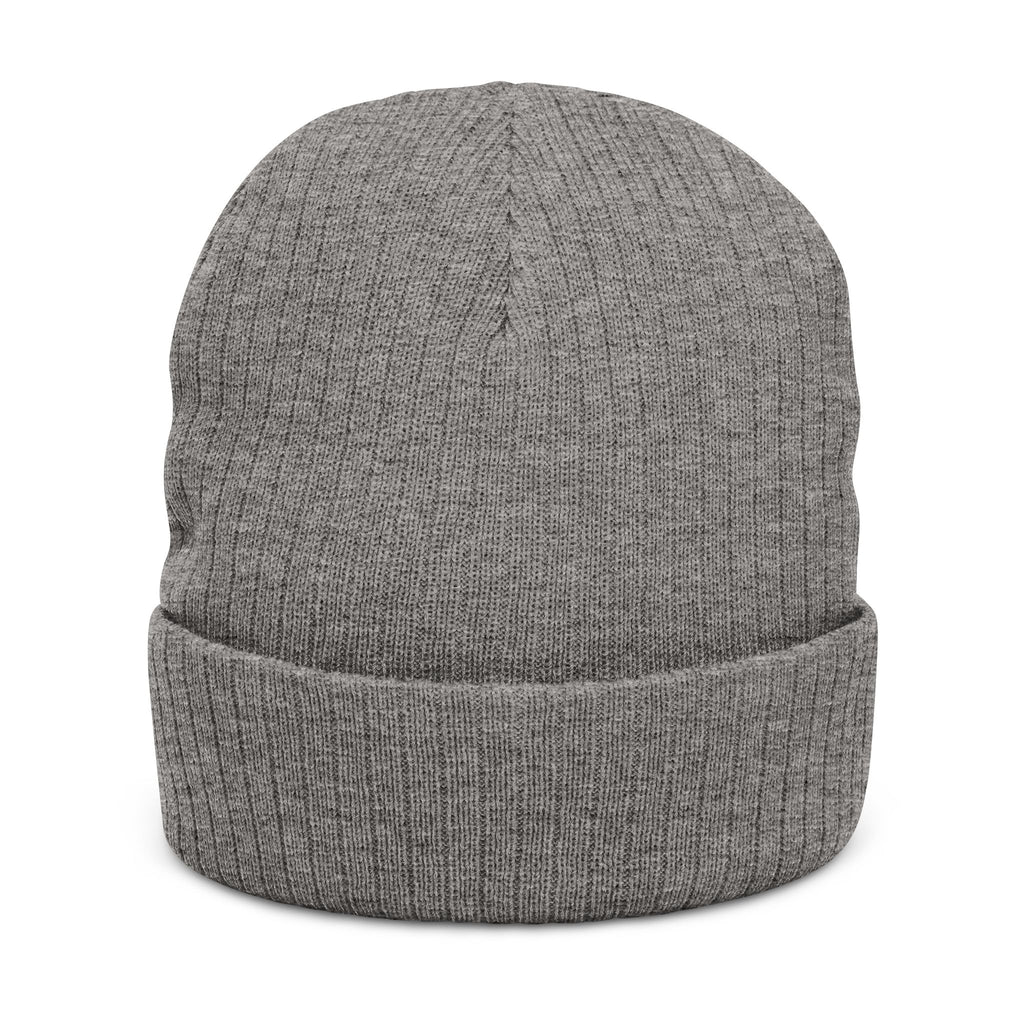 Embroidered Ribbed Beanie — Cevaro Knit Hat