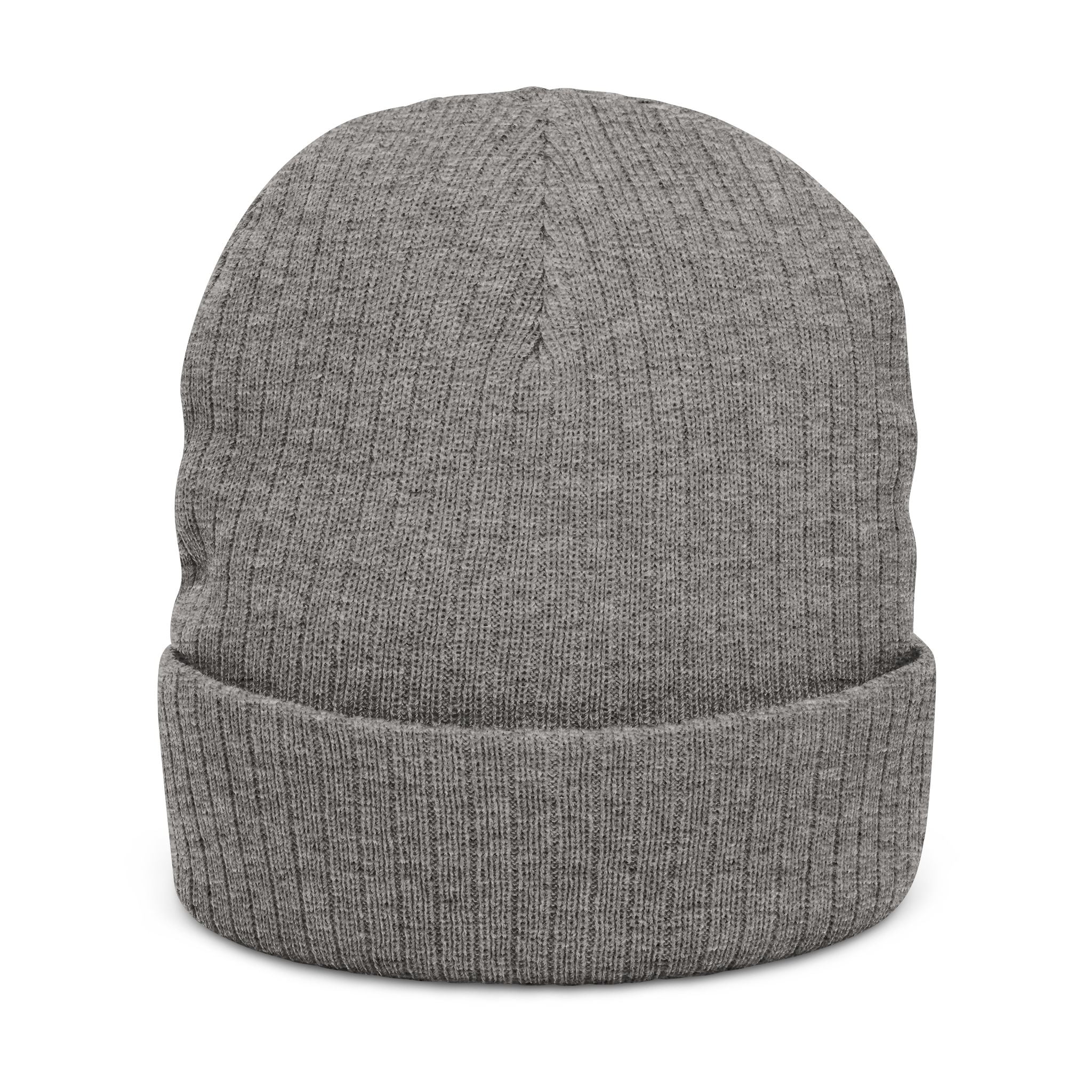 Embroidered Ribbed Beanie — Cevaro Knit Hat