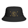 Black Bucket Hat with Gold Cevaro Streetwear