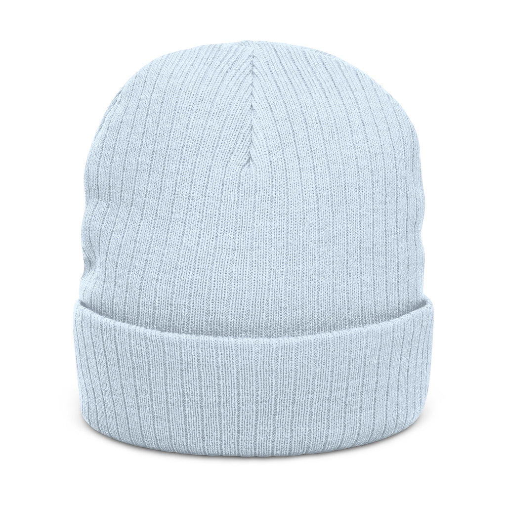 Embroidered Ribbed Beanie — Cevaro Knit Hat