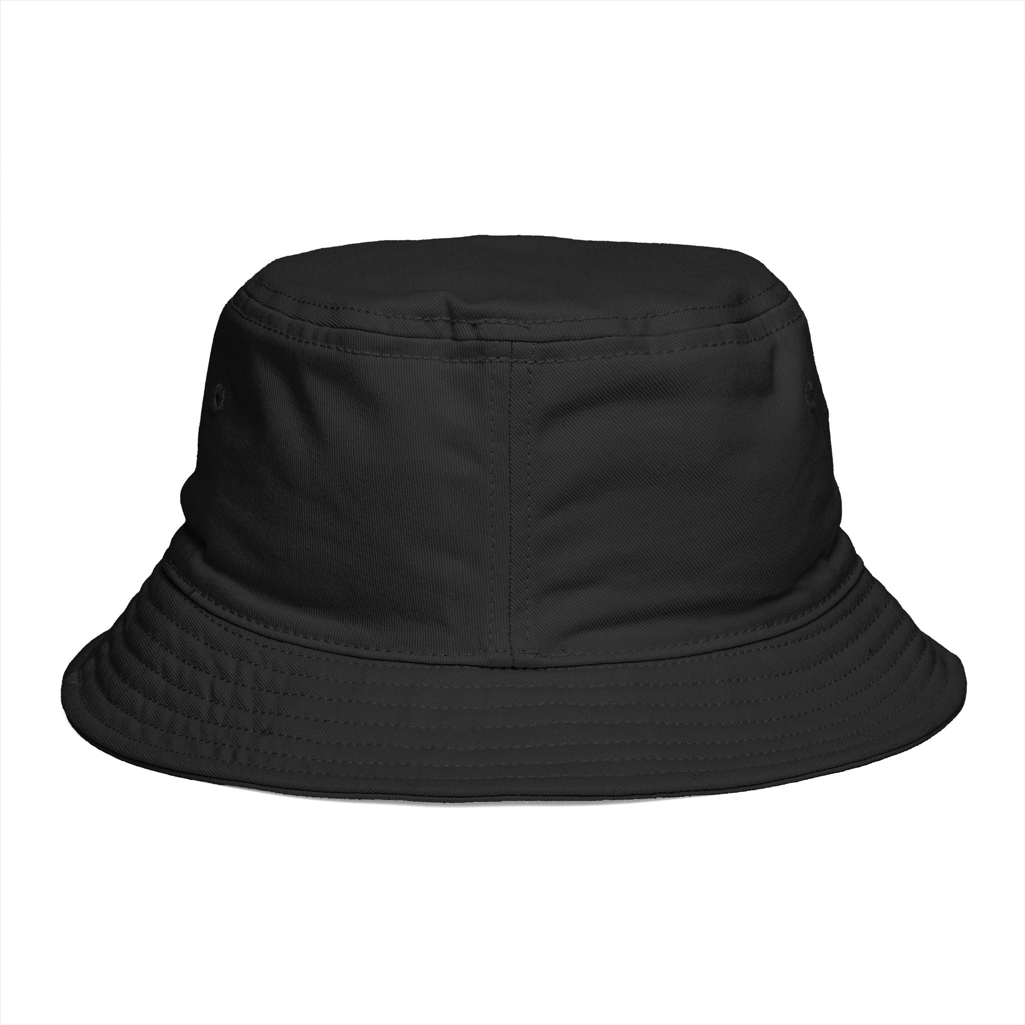 Black Bucket Hat with Gold Cevaro Streetwear