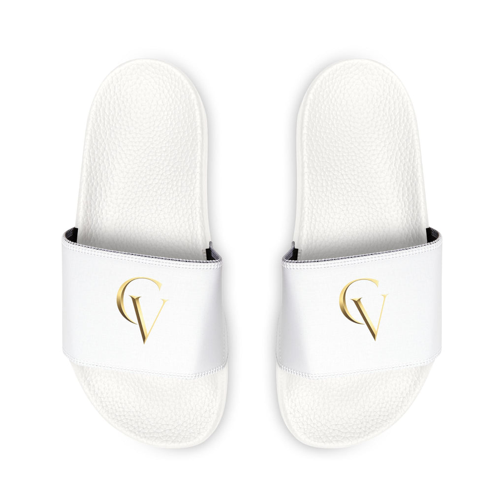 Men's Cevaro Slide Sandals — Removable Strap White Slides