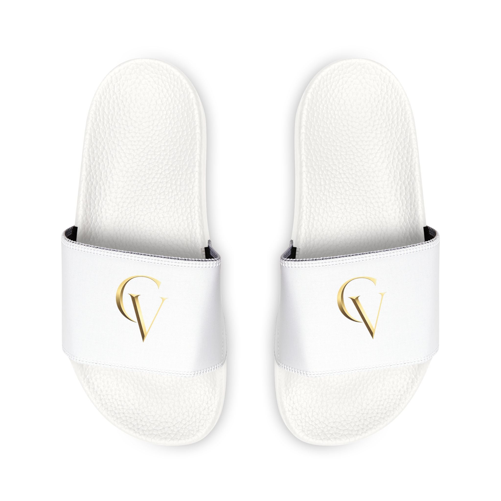 Men's Cevaro Slide Sandals — Removable Strap White Slides