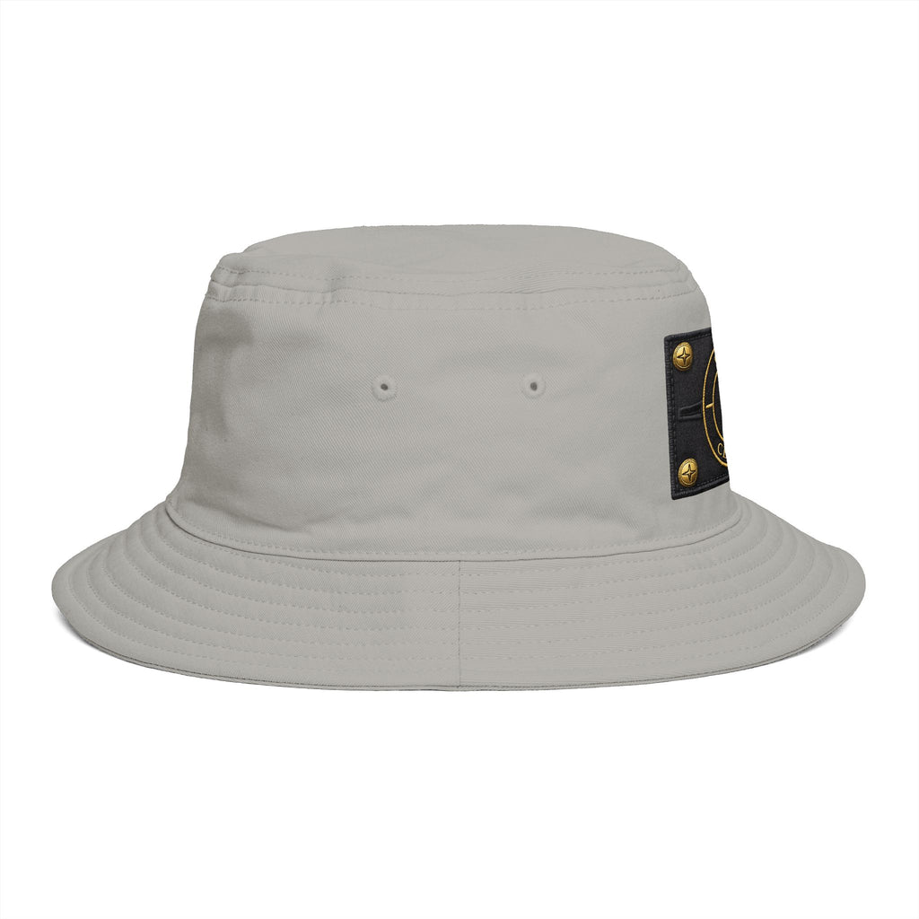 Black Bucket Hat with Gold Cevaro Streetwear