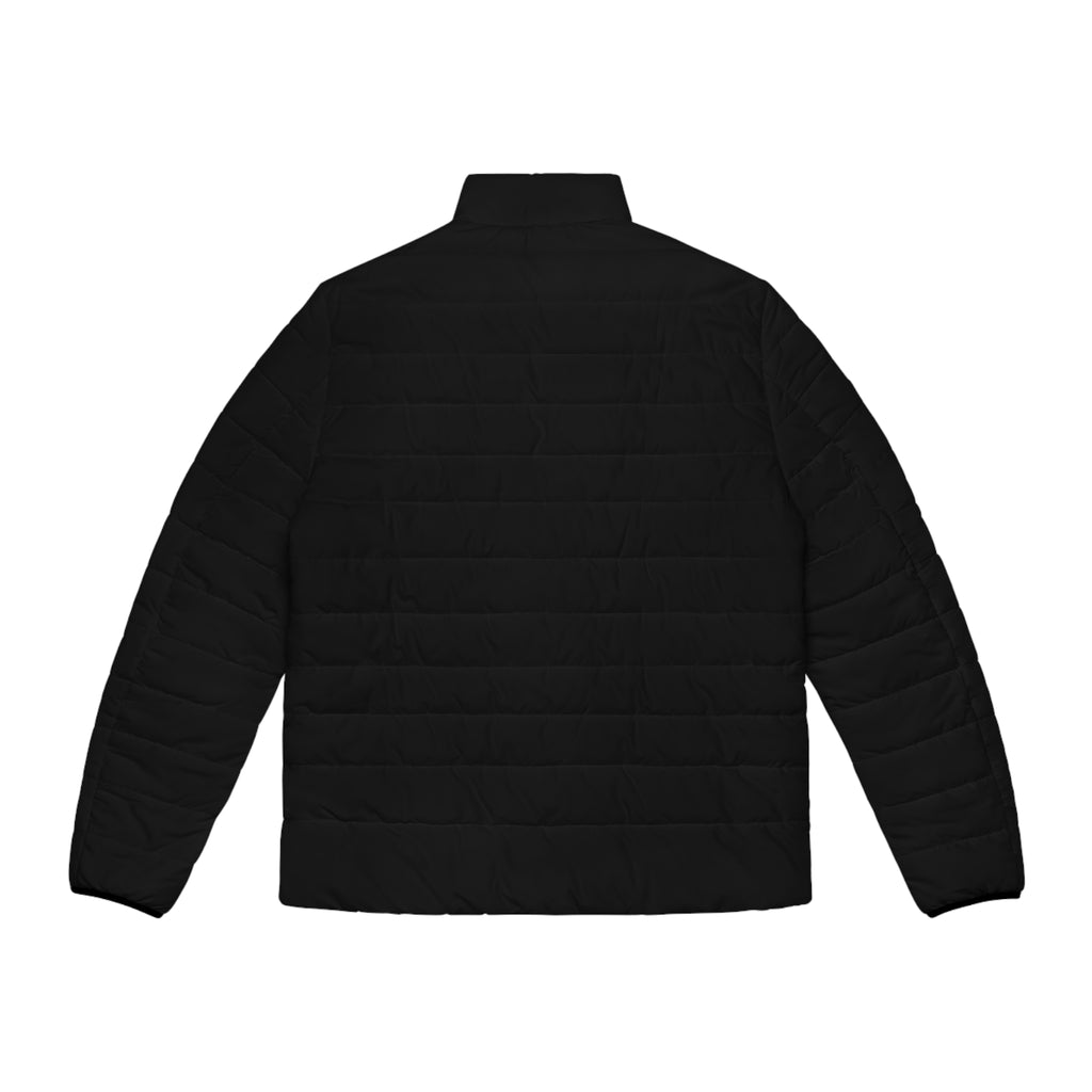 Men's Black Puffer Jacket with Gold Cevaro