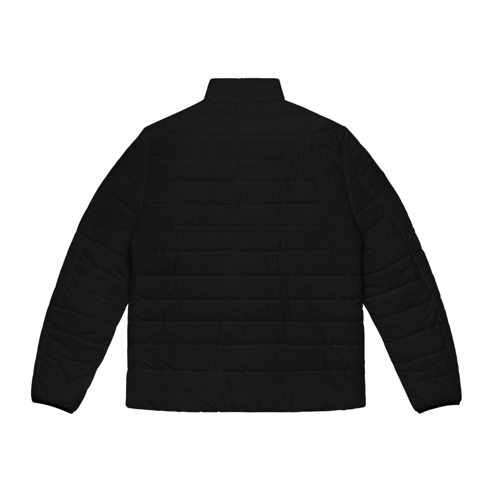 Men's Black Puffer Jacket with Gold Cevaro