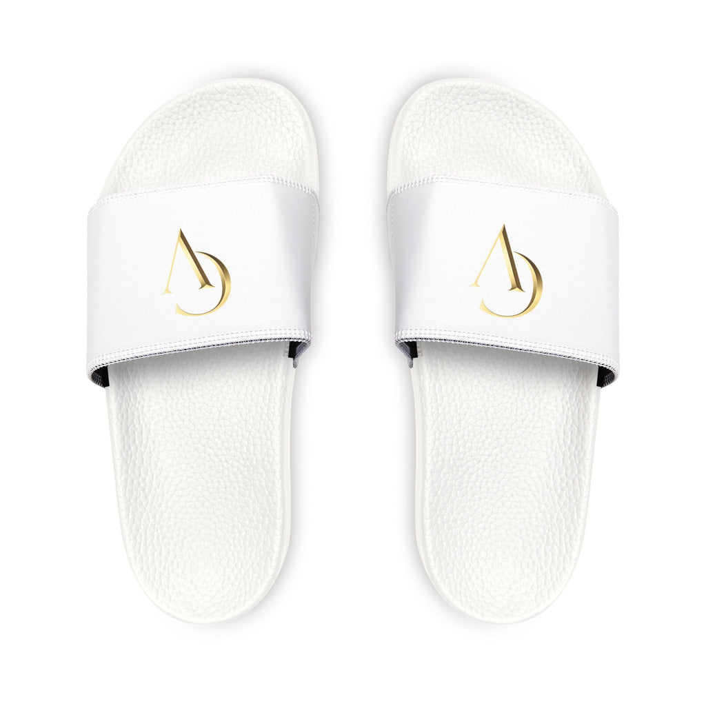 Men's Cevaro Slide Sandals — Removable Strap White Slides