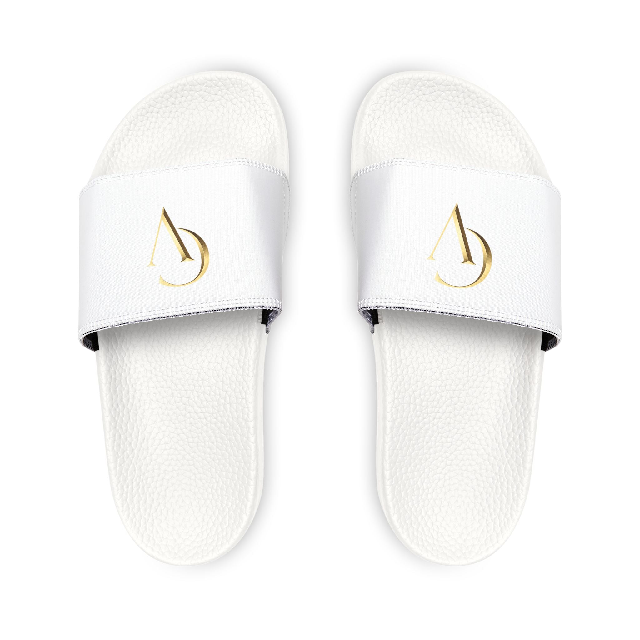 Men's Cevaro Slide Sandals — Removable Strap White Slides