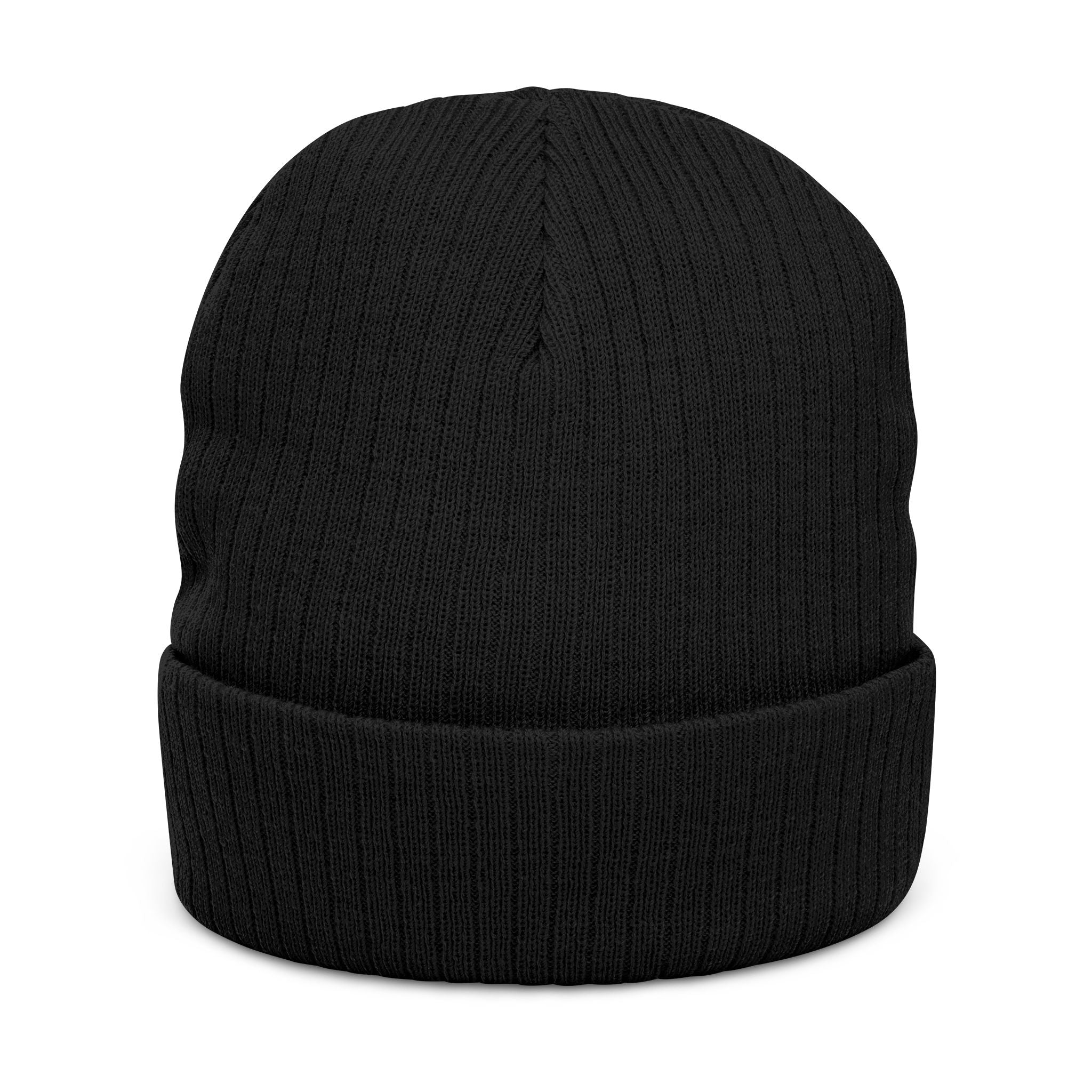 Embroidered Ribbed Beanie — Cevaro Knit Hat