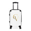 Cevaro Carry-On Suitcase — Gold Initial Travel Luggage